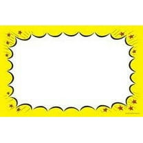CYA204 Retail Price Signs, Cards "Blank Burst Border" Red & Yellow "Sale" Pack of 100 (7" x 11") Business Store Signs
