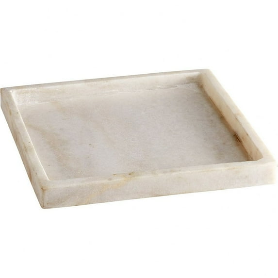 CYAN DESIGN BIANCASTRA Tray White Black Brass Cream Pine Gray Marble
