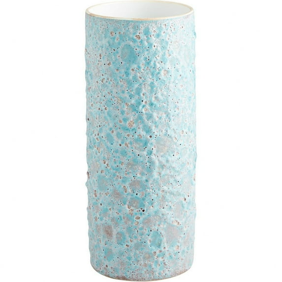 CYAN DESIGN SUMBA Vase Contemporary Open Mouth Cylindrical Body Mottled Pale