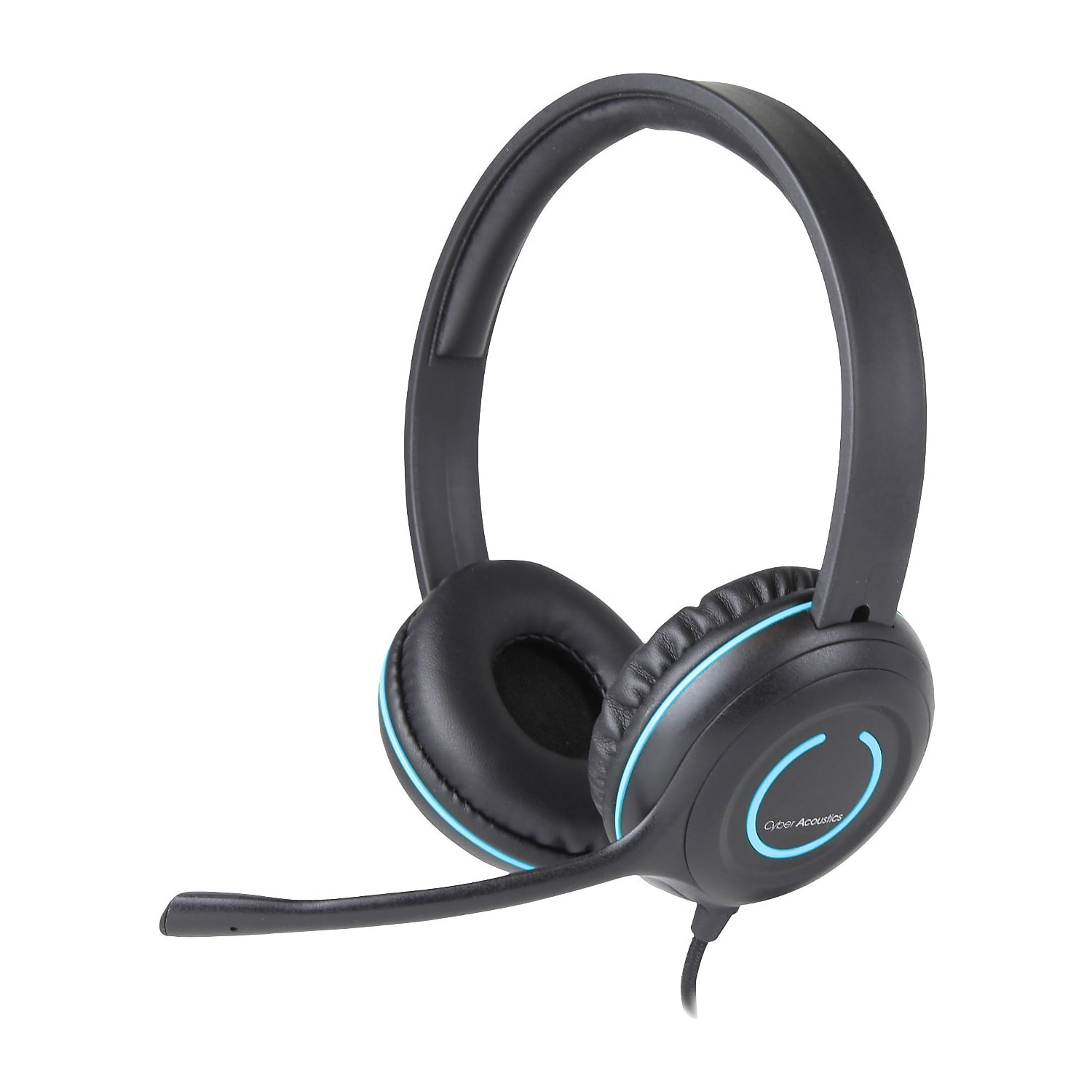 Cyber Acoustics AC-5002 Stereo Headset, Over-the-Head, Noise-Cancelling ...