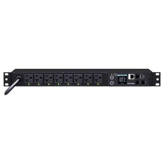 CYBERPOWER PDU41002 8 Outlets Horizontal Wall Rack Singular
