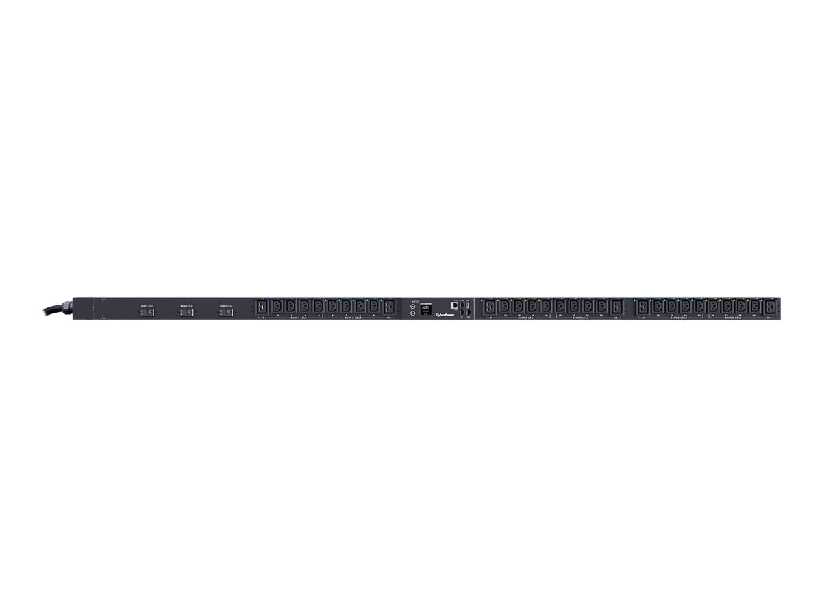 CyberPower PDU83108 3 Phase 200 - 240 VAC 60A Switched Metered-by-Outlet PDU