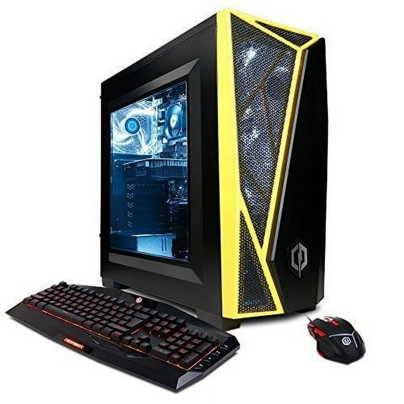 CYBERPOWERPC Gamer Master GMA430 w/ AMD Ryzen 5 2600 Processor, AMD Radeon RX 580 4GB, 8GB Memory, 3TB HD & Windows 10 Home 64 bit Gaming Computer