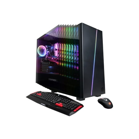 CyberPowerPC - Gaming Desktop - AMD Ryzen 5 3600 - 16GB Memory - NVIDIA GeForce GTX 1650 - 2TB Hard Drive + 240GB Solid State Drive - Black