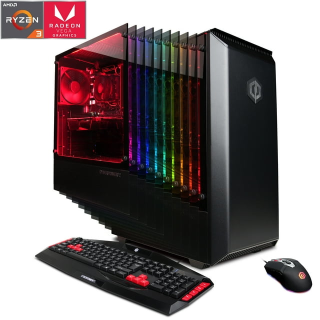 CYBERPOWERPC Gamer Master GMA7600CPG Gaming Desktop - AMD Ryzen 3 2200G ...