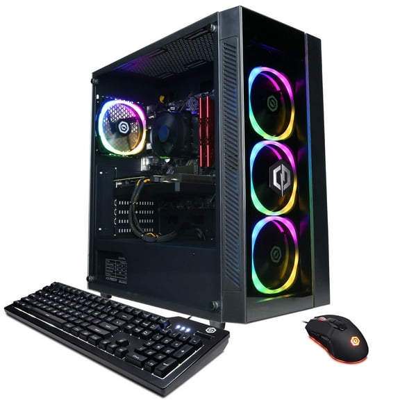 CYBERPOWERPC Gamer Master Gaming PC, AMD Ryzen 5 5600X 3.7GHz, GeForce RTX 3060 12GB, 16GB DDR4 RAM, 1TB NVMe SSD, WiFi Ready & Win 10 Home (GMA1410A2)