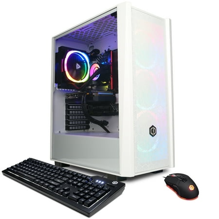 CYBERPOWERPC Gamer Xtreme Gaming Desktop Tower, Intel Core i5-13600KF, 16GB DDR5, NVIDIA GeForce RTX 3060 Ti, 1TB SSD, Win 11 Home 64-Bit, White, GXi11140CPGV11