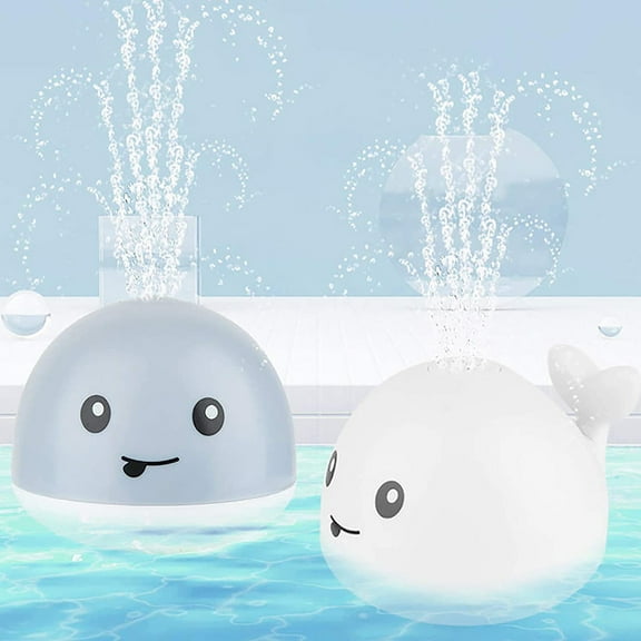 CYBIBO Baby Bath Toys, Spray Water Toy Rotation Baby Whale Bath Toys,Light Up Bath Toys for Toddlers 1-3, Bathtub Pool Bath Toys Gift for 1 2 3 4 5 Year Old Boys Girls
