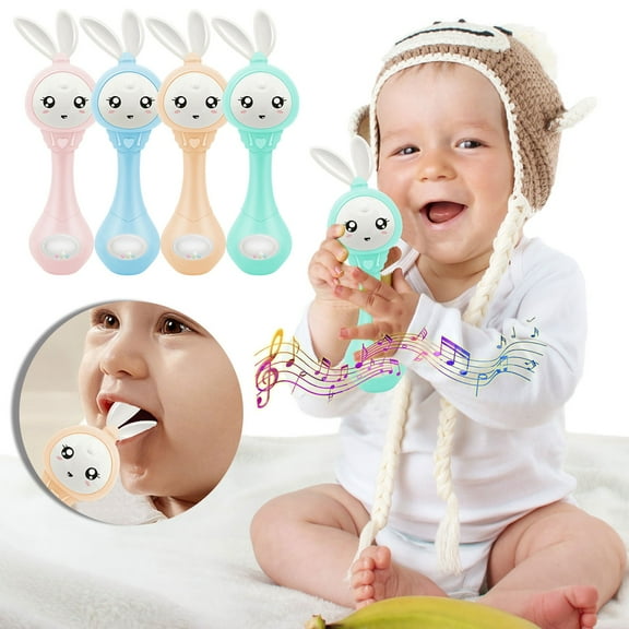 CYBIBO Baby Rattle, Baby Toys Clearance! Baby Ringing Toys Hand Grasping Ringing Music Sandhammer Stick Education Electronic Music Cute Baby Ringing Over 10 Months
