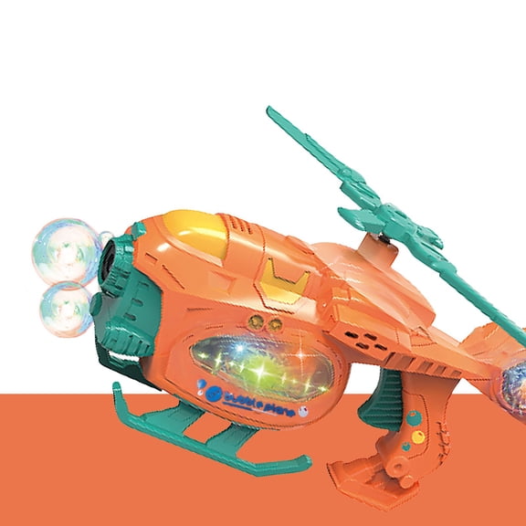 CYBIBO Bubble Machine,Electric Airplane Bubble Machine Music Lighting Toys Automatic Bubble Maker