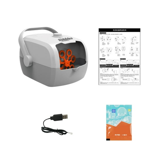 CYBIBO Bubble Machine,Fully Automatic Bubble Machine. 2023 New Bubble Guns. 4.88*8.11*5.91in.Charging Version: The Charging Version Uses 3.7V. 500mAh Charging Modular Battery