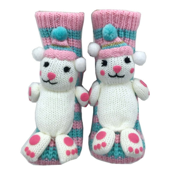 CYBIBO New 3D Knit Animal Socks, Cute Handmade Crocheted Animals 3D Design Sock, Christmas Gifts, Winter Warm Socks for Women Men(Christmas tree)