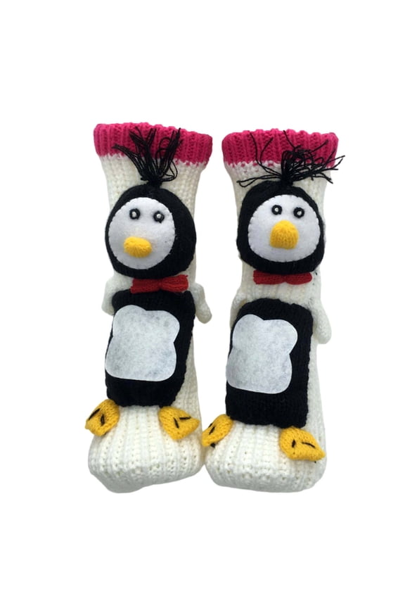 CYBIBO New 3D Knit Animal Socks, Cute Handmade Crocheted Animals 3D Design Sock, Christmas Gifts, Winter Warm Socks for Women Men(Octopus)