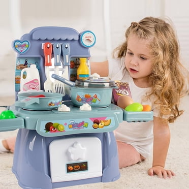 WHOHOLL 43 Pcs Wooden Play Food For Kids Play Kitchen Accessories Playset With Basket, Pretend Cutting Food Toys For 3 4 5 6 Year Old, Vegetables Fruits Toys Christmas Birthday Gifts