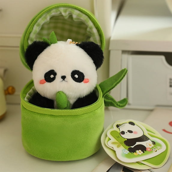 CYBIBO Plush Toys, Baby Plush Toy, Baby Toys, New Bamboo Panda Doll, Cute Panda Doll Plush Toys, Pendant Creative Bamboo, Cute Toy Gift for Girls and Boys