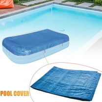 CYBIBO Rectangular Pool Cover Fits Pool Under 103 in x 69 in (262 cm x 175 cm), Rope Ties for Easy Installation, Rectangle above Ground Swimming Pool Cover for above Ground Pools Inflatable Pool