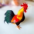thumbnail image 1 of CYBIBO Rooster Decor, Chicken Figurine, Simulation Indoor Decoration Ornaments, Simulation Rooster Model for Home Wedding Easter Decoration Farm Garden Decor Figurines Party Decor Teaching Props, 1 of 4