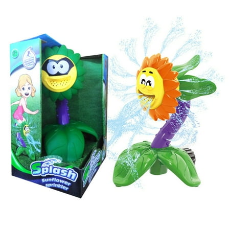 CYBIBO Sprinkler for Kids, Cute Outdoor Water Toy Spray, Backyard Spinning Sunflower Kids Sprinkler Toy,Fun Summer Play Water Toys for Backyard Lawn, Garden Game Activities Pet Boys Girls
