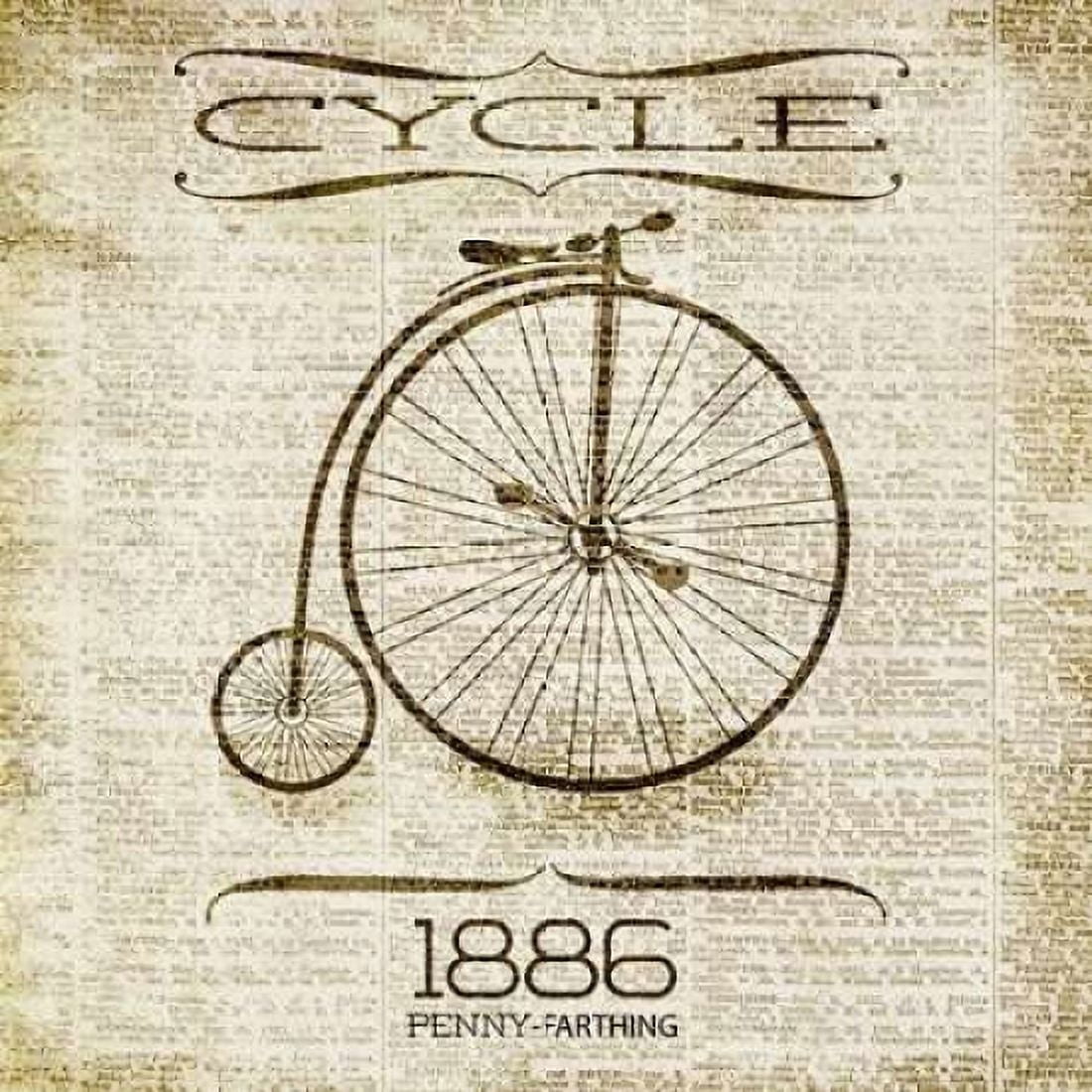 CYCLE 1886 Canvas Art - SD Graphics Studio (24 x 24)