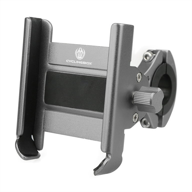 CYCLINGBOX Heightened Aluminium Alloy Mobile Phone Holder 360 Rotation Adjustable Motorcycle Phone Mount Rear View Mirror Phone Bracket for Mountain