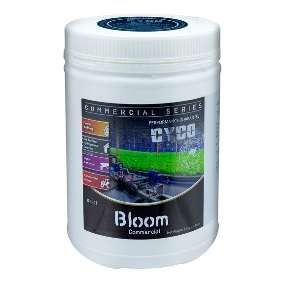 CYCO Commercial Series Bloom, One-Part Micronized Powder Fertilizer for Hydroponic and Soil Applications, 1.5 Kg.