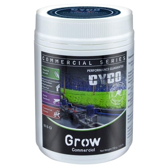 CYCO Commerical Series Grow - Hydroponic Plant Fertilizer (10-5-13) (750 Grams)