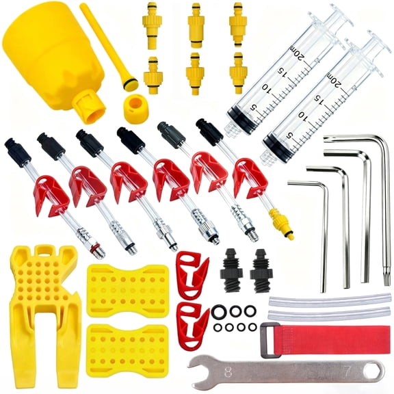 Bicycle Brake Bleed Kit for Shimano Tektro Hydraulic Mountain & Road Brakes