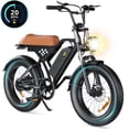 thumbnail image 1 of 20"x 4.0 Fat Tire Electric Bicycle,1000W Peak Motor E-Bike Adults, 65 Miles Electric Bike with 20mph,Dual Shock Absorber, 7-Speed,, 42V 10.4Ah Removable Battery, 1 of 7