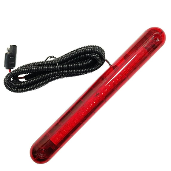 CYDZSW Third Brake Light RRF12 Assembly 12V Universal,3rd Brake Lights Bar 24 LED,Stop Light Lamp Strip,Camper Shell Trailer Cargo High Mount Brake Light(Red)