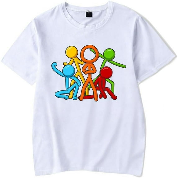 CYDZSWYXGS Alan Becker Merch Stick Gang T-Shirt Unisex Hip Hop Casual Summer Short Sleeve Tshirt