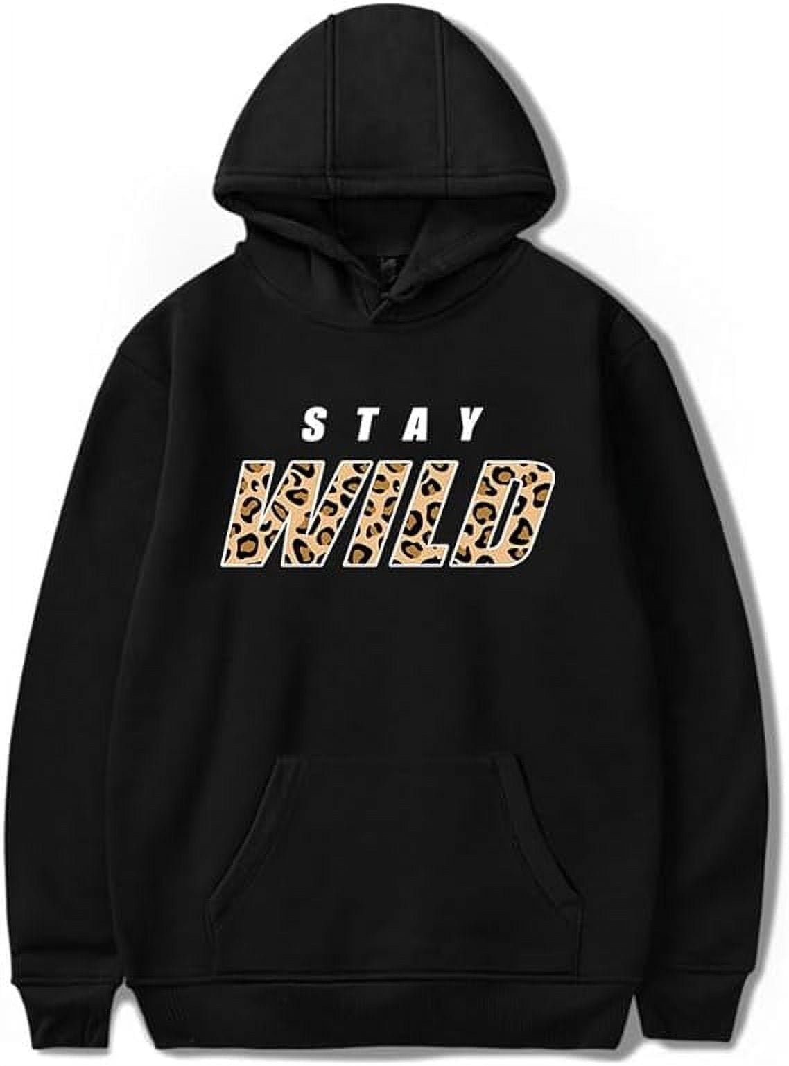 CYDZSWYXGS Ben Azelart Merch Stay Wild Women Men Hooded Sweatshirt Long Sleeve Casual Streetwear Pullover Clothes Walmart