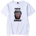 thumbnail image 1 of CYDZSWYXGS Caseoh Your're Banned Merch Ur Banned Tshirt Crewneck Short Sleeve Tshirt Women Trendy Tops, 1 of 5