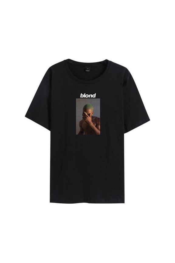 Frank Ocean Merch T-shirt Blond Blonde Album Cover Tee Fashion Hip Hop Men Women t shirt
