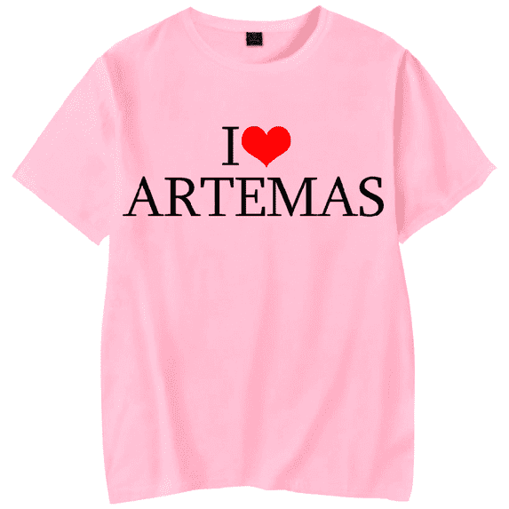 CYDZSWYXGS I Love Artemas T-shirt Short-sleeved Women Men Fashion Casual Summer Tee