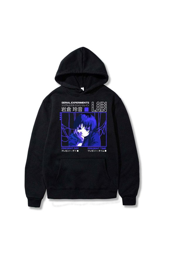 Serial Experiments Lain Hoodie Sweatshirt Manga IwakuraTracksuit