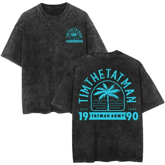 CYDZSWYXGS TimTheTatman Cotton Tee Vintage Washed T-Shirt Hip Hop Short Sleeve Fashion Crewneck Tee Shirt
