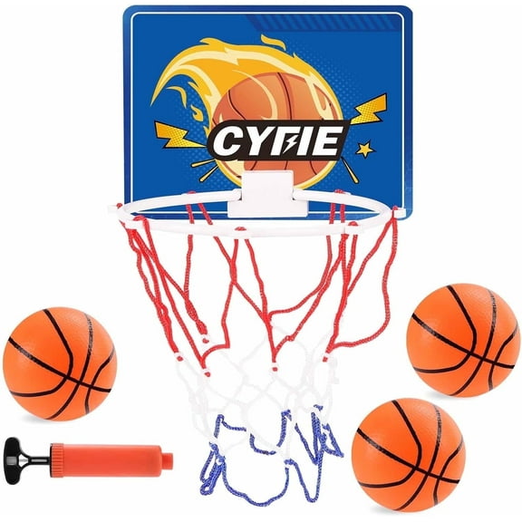 CYFIE Toddler Basketball Hoop with Suction Cup Bathtub Toy Set, 3-Ball Play Set