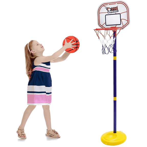 CYFIE Toddler Easy Score Basketball Hoop Stand Toys, Adjustable Height 2.26-3.48 ft,Halloween Christmas Gift,Deal on Sale Clearance