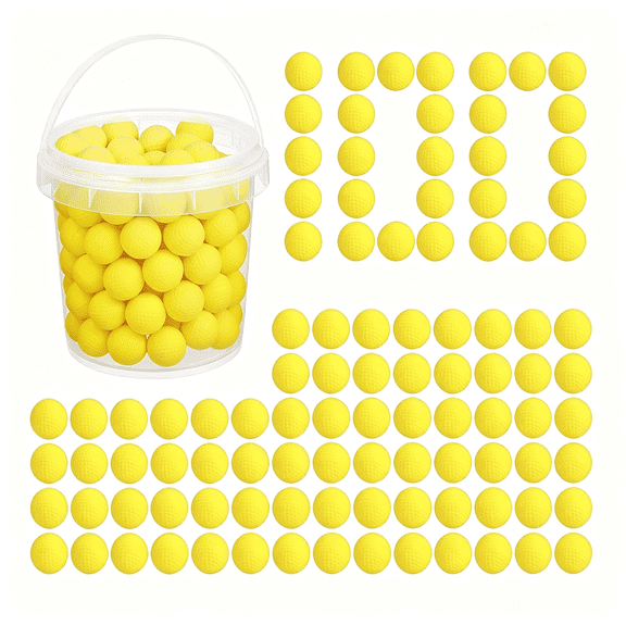 CYFW 100 Rounds Refill Balls Ammo Compatible with Rival Gun, Foam Bullet Ball Replacement Refill Pack Fit for Rival(Hir, High-Impact Rounds) Bullets
