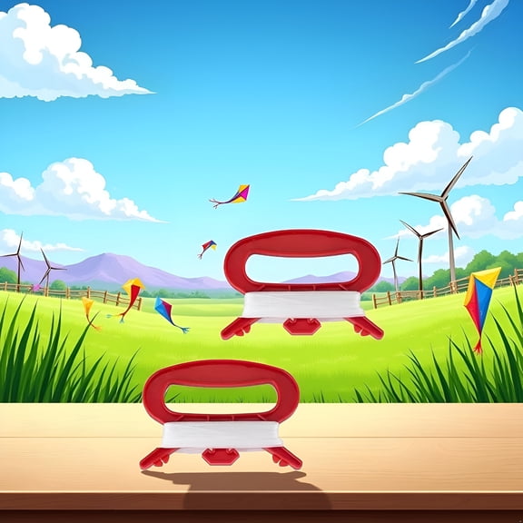 CYFW 100M Kite Line Reel String D Shaped Plastic Nylon Kite Handle Thread