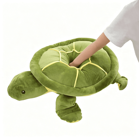 CYFW 20" Large Sea Turtle Stuffed Animal,Ultra Soft Fluffy Plush Turtle Body Pillow,Cute Ocean Animal Plushie Toy,Cuddly Pillow Gift for Kids Boys Girls Girlfriend,Birthday