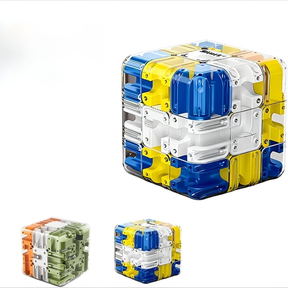 CYFW 2026 Advanced 3D Labyrinth Cube, Large Rolling Ball Maze Puzzle, Interactive Brain Teaser Game for Logic and Spatial Thinking Skills