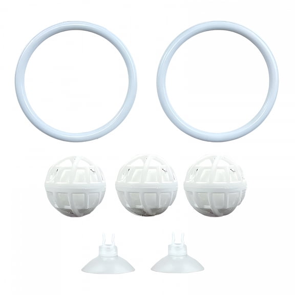 CYFW 2026 New Betta Fish Toy Rings and Nitrobacteria Toy Set for Saltwater Habitats, for Aquarium Enrichment, Fish Exercise, Stimulating Play, Water Purification, Enhancing Fish Well-Being