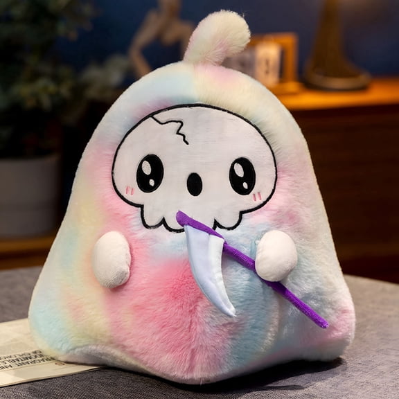 CYFW 2026 New Cute Plushies Halloween Skull Grim Reaper Doll Plush Toy Pillow Holiday Decoration Halloween Pillows for Kids for Home,Party,Kids