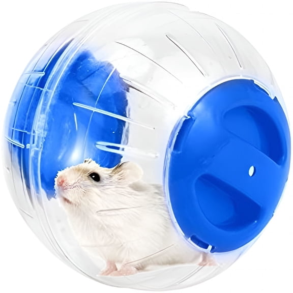 CYFW 2026 New Mini Cute Dwarf Hamster Running Ball 4.72 Inches Crystal Ball for Hamsters Small Silent Exercise Wheel Cage Accessories for Hamsters Less Than 4 Inches 10 Cm in Length (Blue)