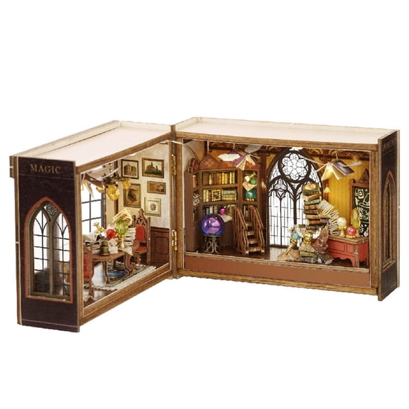 CYFW 2026 New Miniature House Kit,High Realism Mini World Mini House,Unique Flip Door Design Easy Diy No-Cut Assembly Tiny Homes,Style2