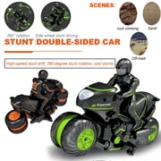 CYFW 2026 New Rc Motorcycle Remote Control Motorcycles,360  Spinning Action Rotating Drift Stunt Motorbike 2Wd High Speed Rc Motorbikes 2.4Ghz Radio Control Racing Motorcycle
