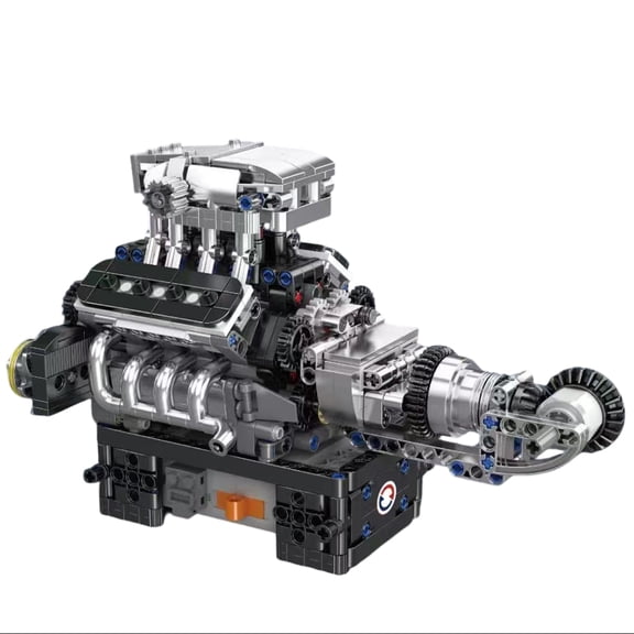 CYFW 2026 New V8 Engine Building Blocks Sets,V8 Engine Model Kit That Run,Build Your Own Stem Model Engine,8-Cylinder Car Engine Building Engineering Toys for Kids/Adults Collections(737+Pcs)
