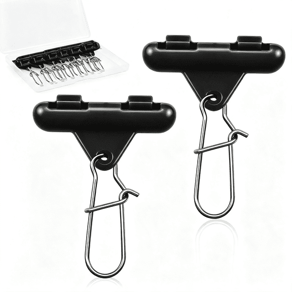 CYFW 25/50Pcs Sinker Slides Fishing Rig for Fish Fider Catfish Rigs | Stainless Steel,Heavy Duty,Clip-On Quick Change Snaps,Fits Bank Pyramid Drop Shot Weights for Carolina Rigs,4 Colors