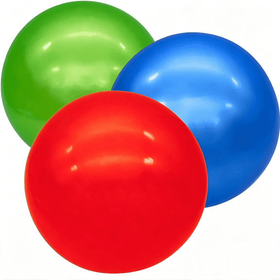 CYFW 3 Pcs Inflatable Playground Balls 9 Inch Bouncy Balls for Indoor Outdoor Play Balls for Kids Self-Contained Hand Inflatable Ball Playground Ball